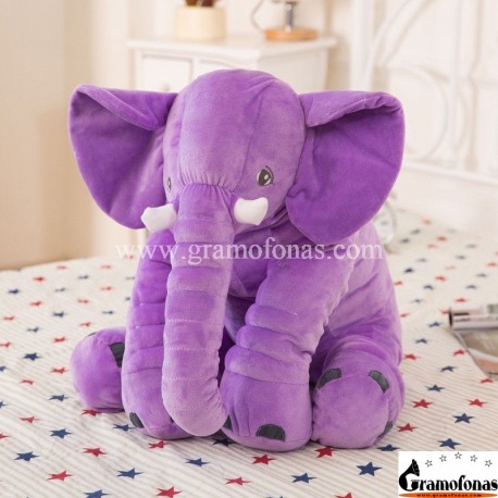 Pliušinis violetinis drambliukas 40 cm
