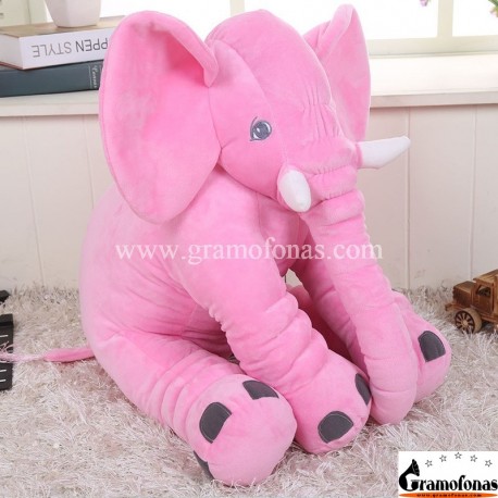 Pliušinis rožinis dramblys 60 cm