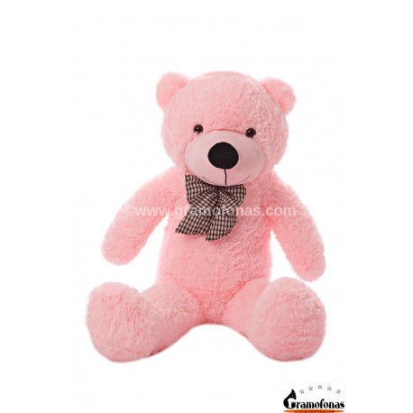 Rožinis meškinas 100 cm TEDDY / Dideli pliušiniai meškinai