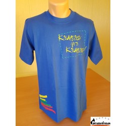 Marškinėliai "Kaunas yra Kaunas" (Mėlyni)
