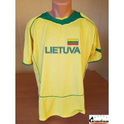 Marškinėliai sportiniai  "Lietuva" (Geltoni su žalia)